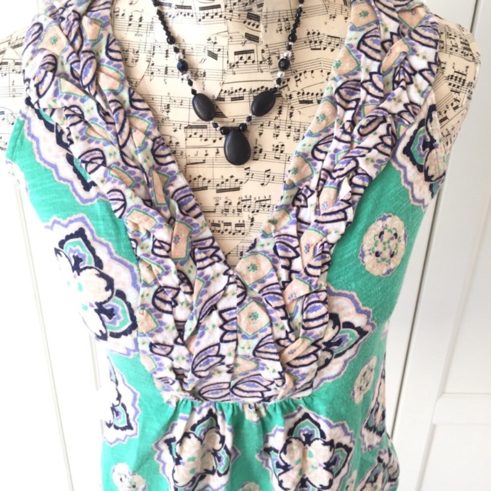 Anthropologie Akemi + Kin Hauraki Green Tank Top - Picture 3 of 8